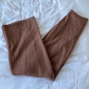 Fashion Nova Fuzzy Wide Leg Lounge Pants